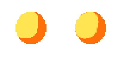 Left: not using anti-aliasing Right: uses anti-aliasing